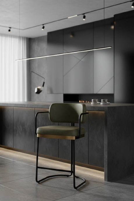 Modern Curved Seating Counter Stool | Splendido Jalen | Oroa.com