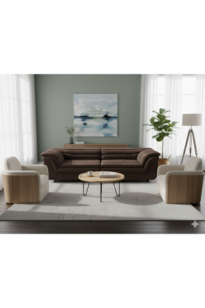 Deep-Channeled Fabric Sofa | Splendido Bello