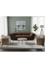 Modern European furniture - Deep-Channeled Fabric Sofa - www.oroa.com