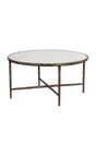 Modern European furniture - Brass Framed Marble Coffee Table - www.oroa.com