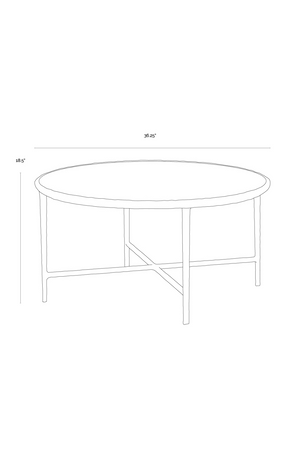 Brass Framed Marble Coffee Table | Splendido Riyaz | Oroa.com