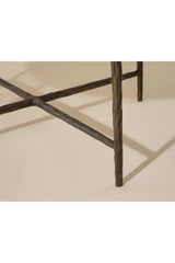 Modern European furniture - Brass Framed Marble Coffee Table - www.oroa.com