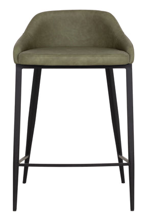 Low-Back Leather-Look Counter Stool by Splendido Astra