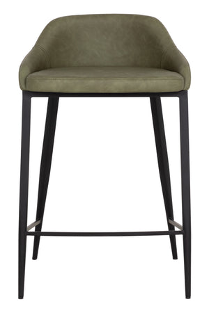 Low-Back Leather-Look Counter Stool | Splendido Astra | Oroa.com