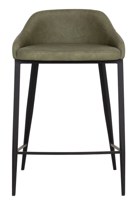 Low-Back Leather-Look Counter Stool | Splendido Astra | Oroa.com