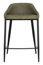 Modern European furniture - Low-Back Leather-Look Counter Stool - www.oroa.com