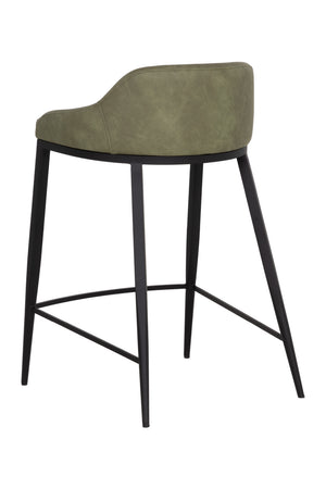 Low-Back Leather-Look Counter Stool | Splendido Astra | Oroa.com