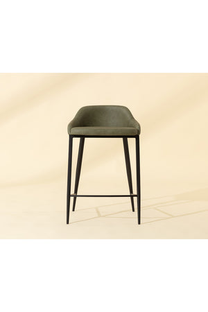 Low-Back Leather-Look Counter Stool | Splendido Astra | Oroa.com