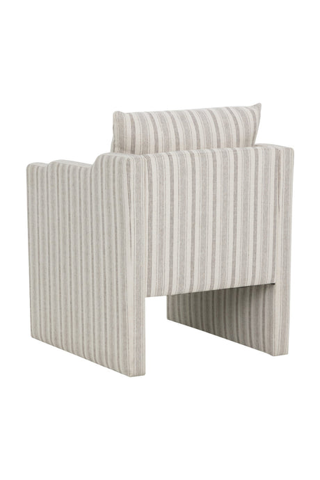 Modern European furniture - Stripe Patterned Dining Armchair - www.oroa.com
