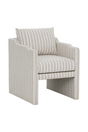 Modern European furniture - Stripe Patterned Dining Armchair - www.oroa.com