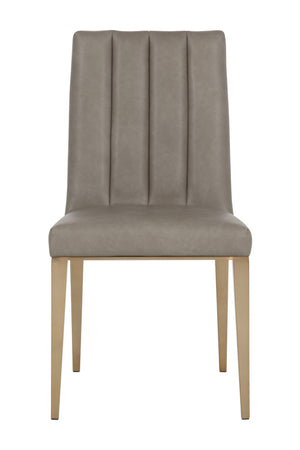 Modern European furniture - Vertical Channeled Dining Chairs (2) - www.oroa.com