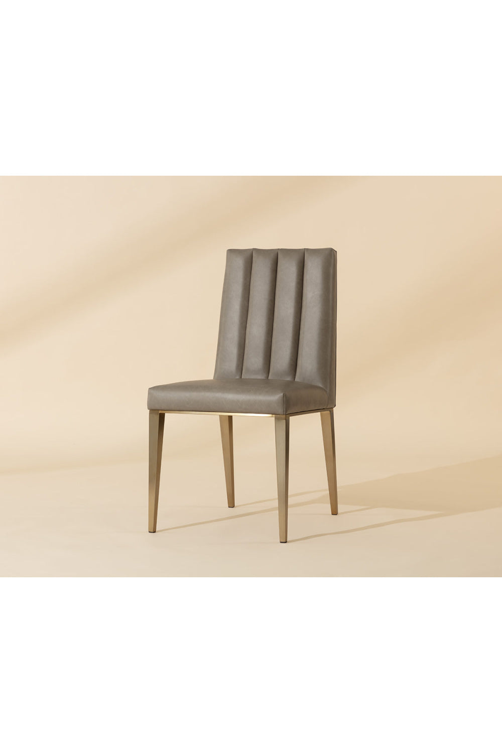 Modern European furniture - Vertical Channeled Dining Chairs (2) - www.oroa.com