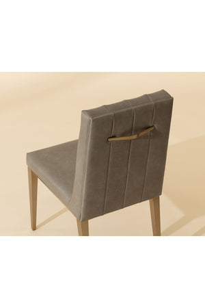 Modern European furniture - Vertical Channeled Dining Chairs (2) - www.oroa.com