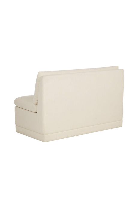 Modern European furniture - White Rectangular Banquette - www.oroa.com