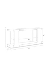 Modern European furniture - Textured Wood Console Table - www.oroa.com