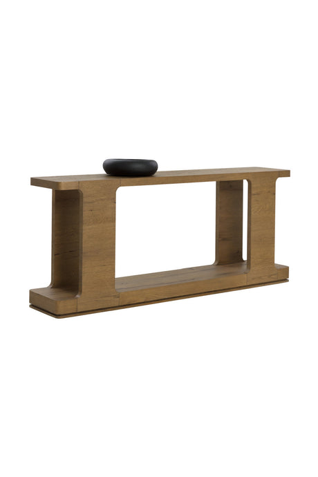 Modern European furniture - Textured Wood Console Table - www.oroa.com