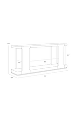 Modern European furniture - Textured Wood Console Table - www.oroa.com
