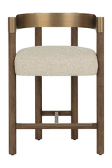 Modern European furniture - Brown Ash Curved Bar Stool - www.oroa.com