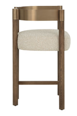 Modern European furniture - Brown Ash Curved Bar Stool - www.oroa.com