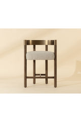 Modern European furniture - Brown Ash Curved Bar Stool - www.oroa.com
