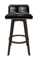 Modern European furniture - Leather-Look Swivel Bar Stool - www.oroa.com
