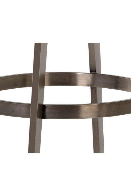 Modern European furniture - Leather-Look Swivel Bar Stool - www.oroa.com