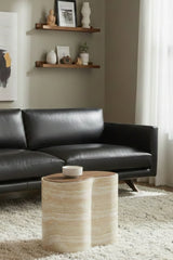 Modern European furniture - Freeform Travertine-Look Indoor/Outdoor Coffee Table - www.oroa.com