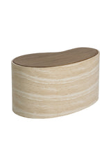 Modern European furniture - Freeform Travertine-Look Indoor/Outdoor Coffee Table - www.oroa.com