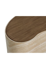 Modern European furniture - Freeform Travertine-Look Indoor/Outdoor Coffee Table - www.oroa.com
