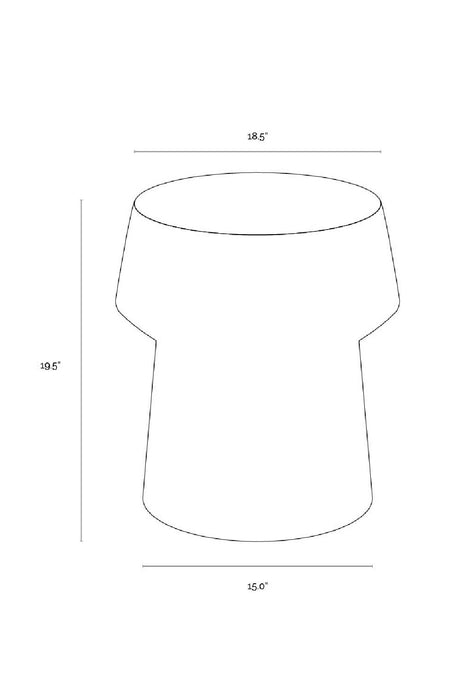 Modern European furniture - Marble Look Indoor/Outdoor End Table - www.oroa.com