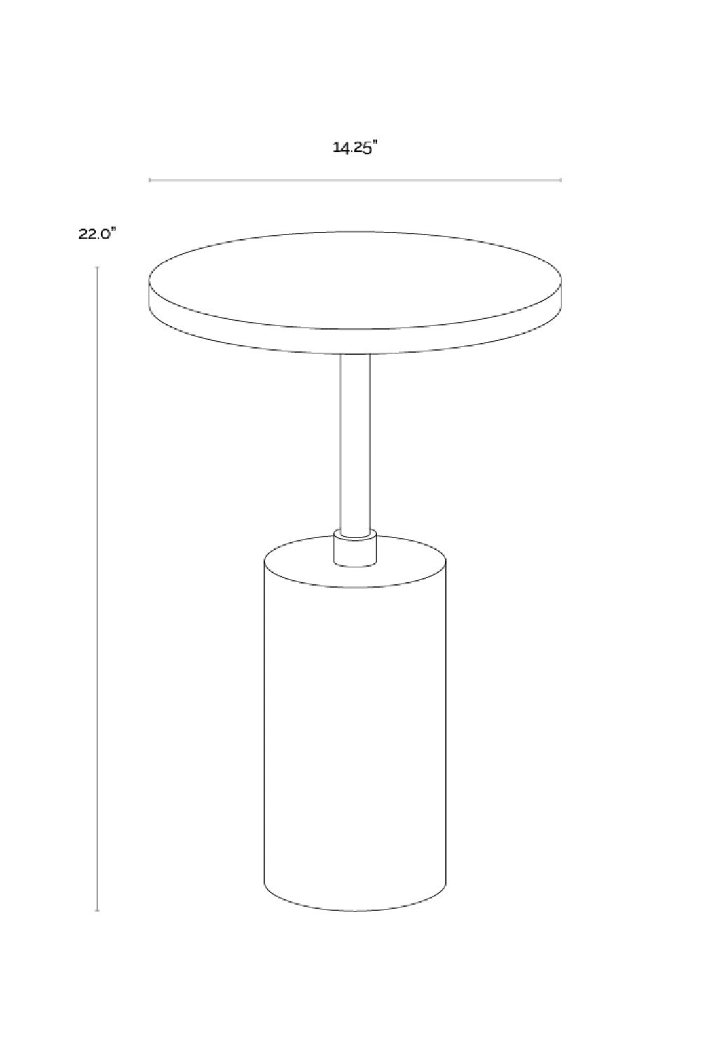   Modern European furniture - Black Pitted Concrete Indoor/Outdoor End Table - www.oroa.com | Oroa.com