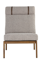 Modern European furniture - Gray Boucle Lounge Chair - www.oroa.com
