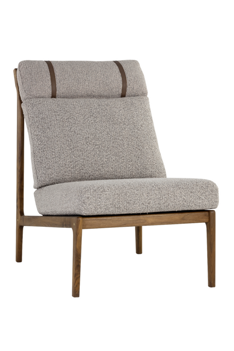 Gray Boucle Lounge Chair | Splendido Elanor | Oroa.com