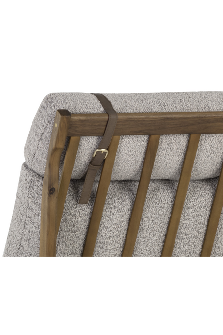 Modern European furniture - Gray Boucle Lounge Chair - www.oroa.com