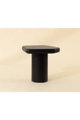 Modern European furniture - Black Organic-Shaped Indoor/Outdoor End Table - www.oroa.com