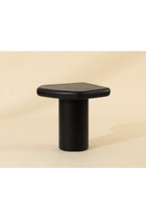 Modern European furniture - Black Organic-Shaped Indoor/Outdoor End Table - www.oroa.com