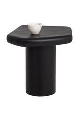 Modern European furniture - Black Organic-Shaped Indoor/Outdoor End Table - www.oroa.com