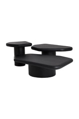 Modern European furniture - Black Organic-Shaped Indoor/Outdoor End Table - www.oroa.com