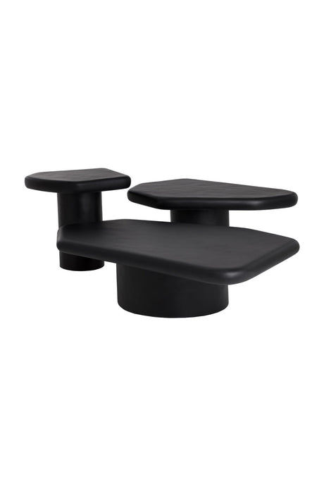 Modern European furniture - Black Organic-Shaped Indoor/Outdoor End Table - www.oroa.com