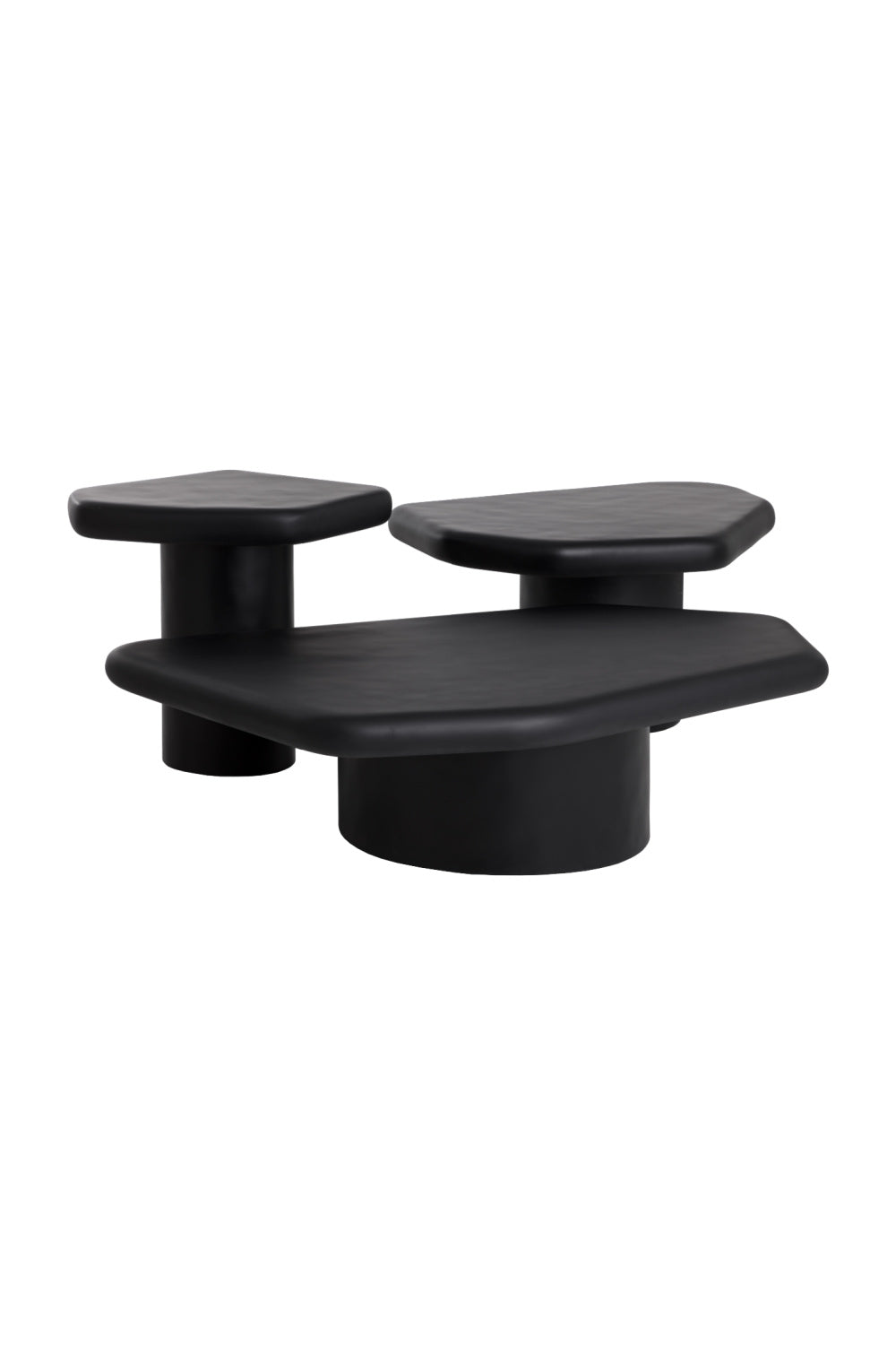 Black Organic-Shaped Indoor/Outdoor End Table | Splendido Detti | Oroa.com