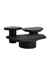 Modern European furniture - Black Organic-Shaped Indoor/Outdoor End Table - www.oroa.com