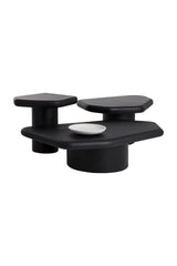 Modern European furniture - Black Organic-Shaped Indoor/Outdoor End Table - www.oroa.com