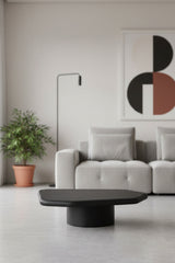Modern European furniture - Black Concrete Indoor/Outdoor Coffee Table - www.oroa.com