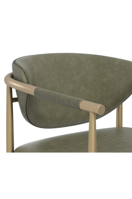 Modern European furniture - Leather Look Rope Dining Chair - www.oroa.com