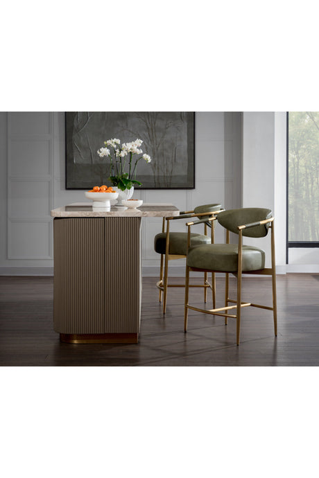 Modern European furniture - Curved Back Counter Stool - www.oroa.com