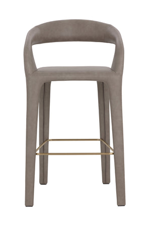 Open-Back Leather Bar Stool | Splendido Atika | Oroa.com
