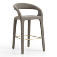 Open-Back Leather Bar Stool by Splendido Atika Barstool