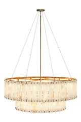 Modern European furniture - 2-Tier Alabaster Chandelier - www.oroa.com