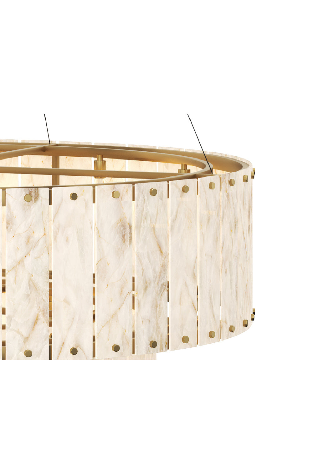 2-Tier Alabaster Chandelier | Splendido Apsara | Oroa.com