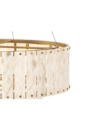 2-Tier Alabaster Chandelier | Splendido Apsara | Oroa.com